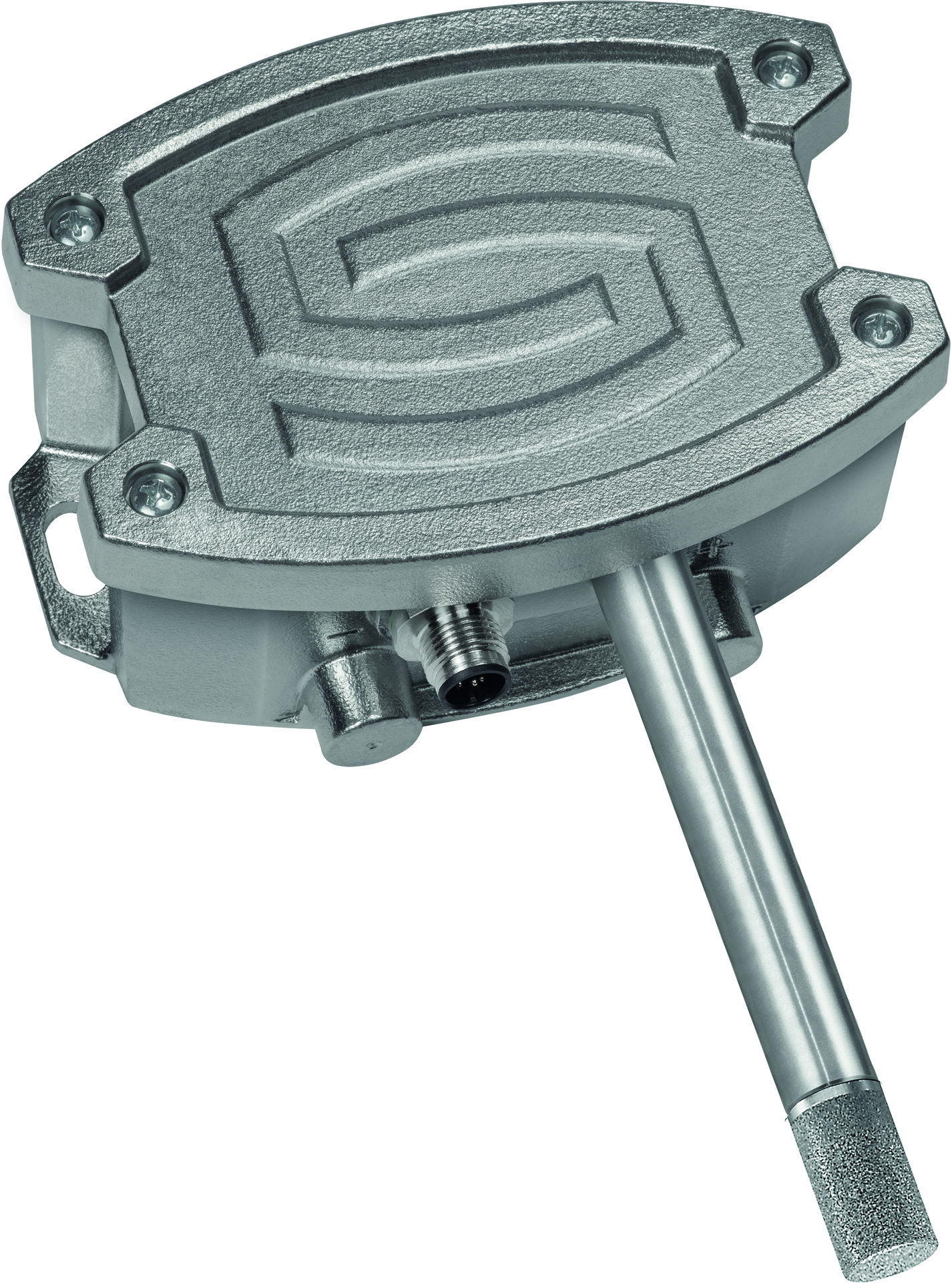 HYGRASGARD AFTF-20-I VAQ, mit geöffneter Abdeckung, mit Metall-Sinterfilter - S+S Regeltechnik