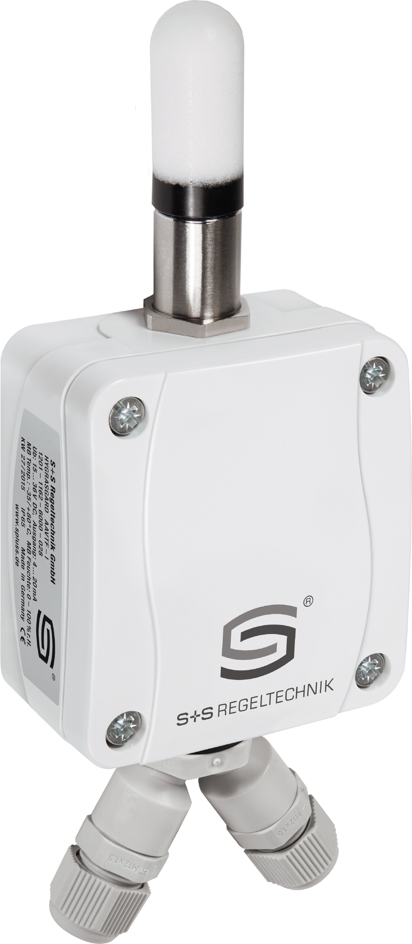Aufputz- Feuchte- und Temperaturfühler HYGRASGARD AFTF-SD-Modbus, mit Kunststoff-Sinterfilter - S+S Regeltechnik