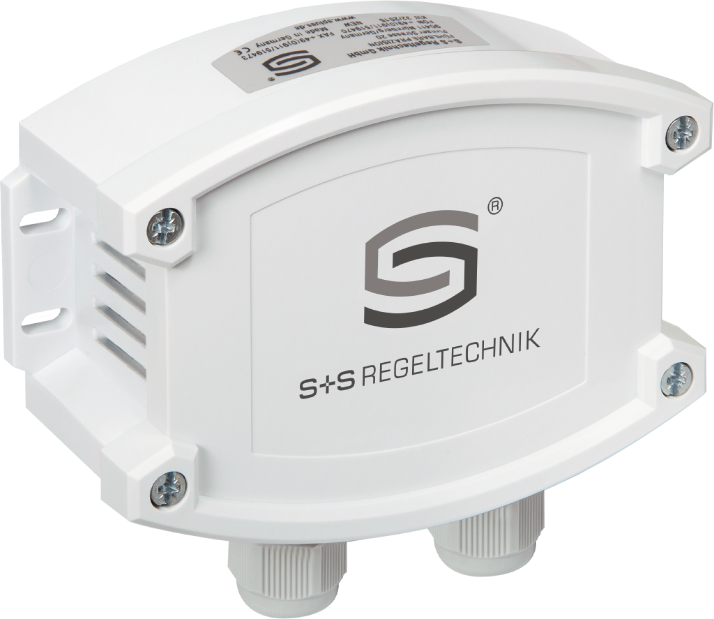 Aufputzfühler AERASGARD ACO2-Modbus, mit Metall-Sinterfilter - S+S Regeltechnik