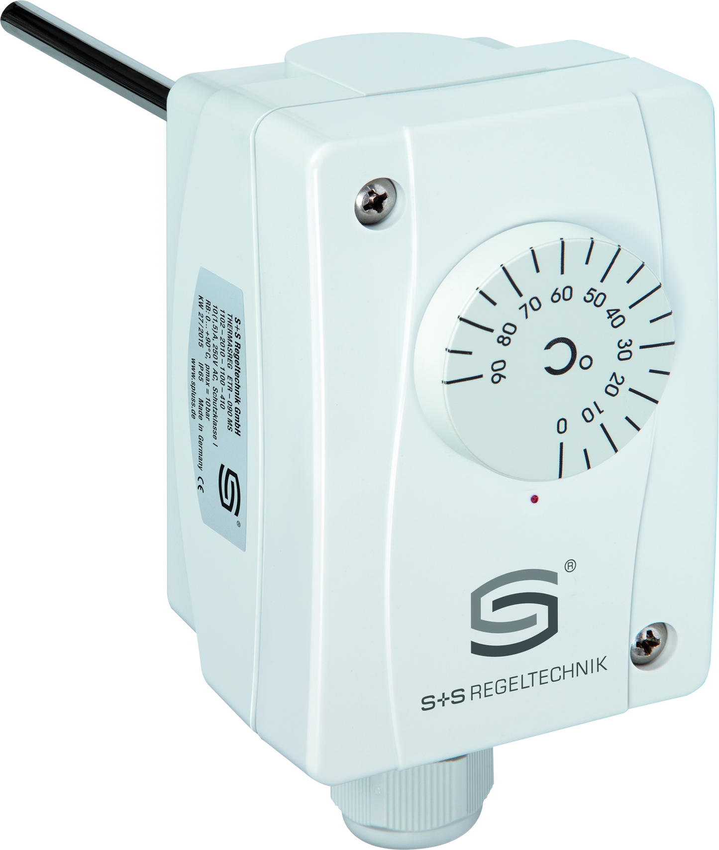 Einschraubtemperaturregler THERMASREG ETR-1 MS/200 - S+S Regeltechnik