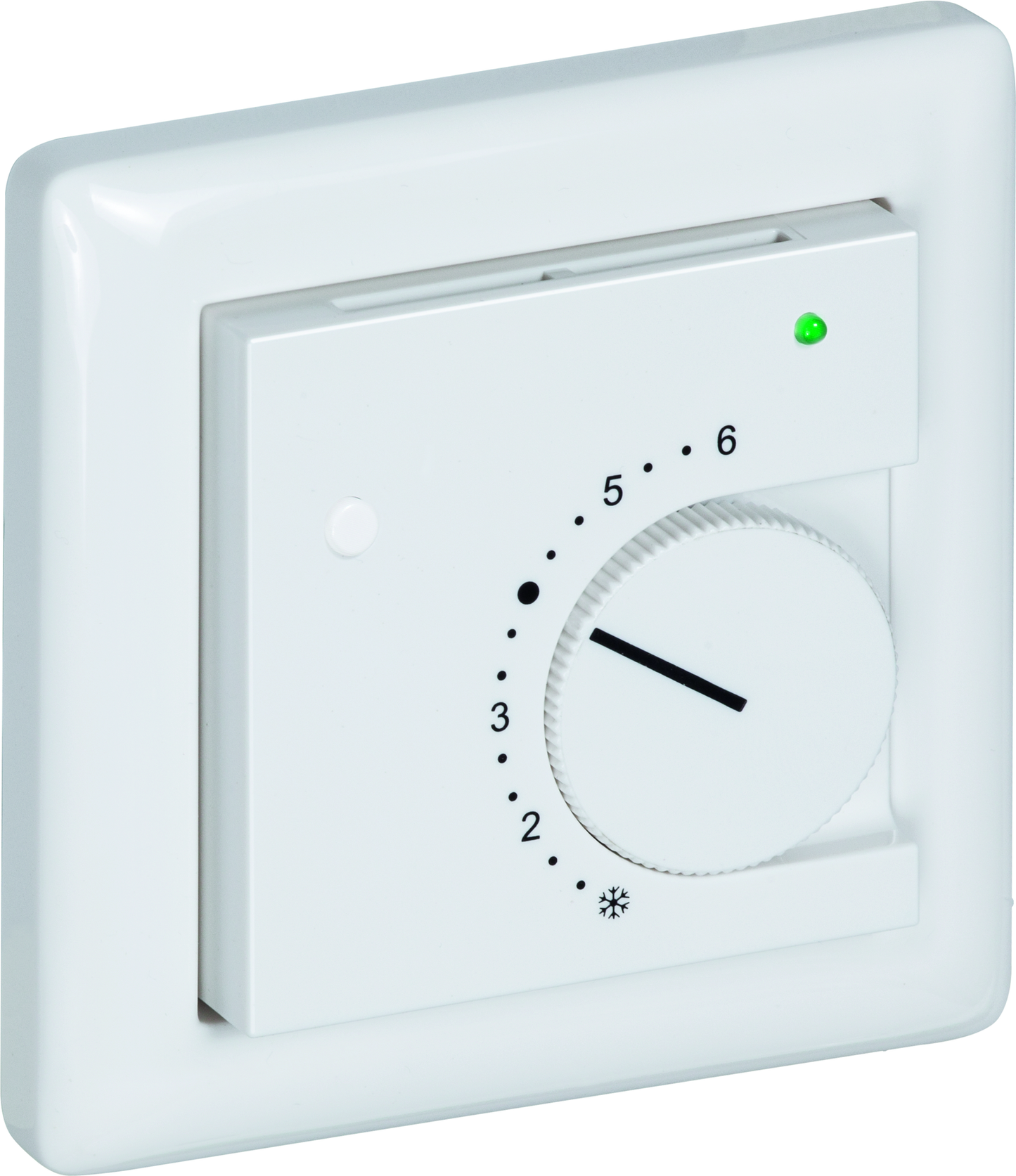 Raumtemperaturfühler mit Bedienelementen im Flächenschalterprogramm THERMASGARD FSTF Pt1000 P L T - S+S Regeltechnik