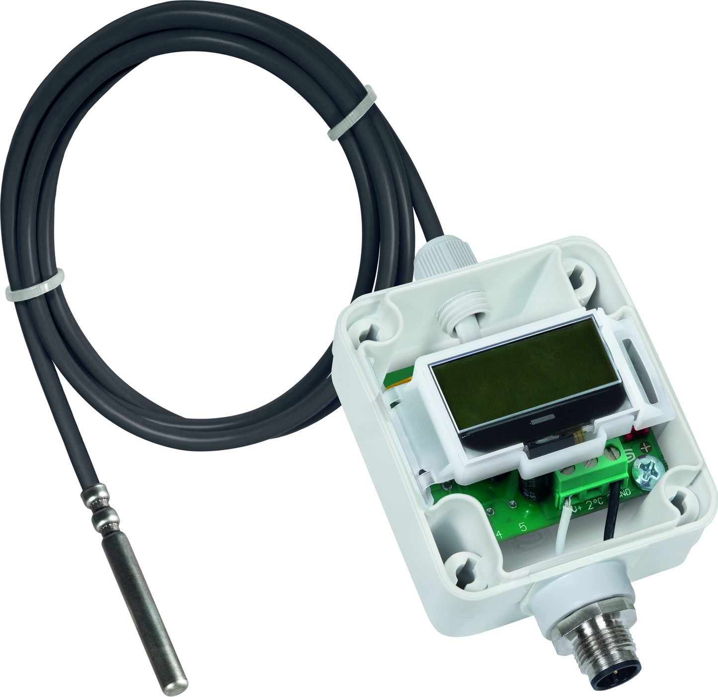 THERMASGARD HFTM-U Q LCD, mit geöffneter Abdeckung - S+S Regeltechnik