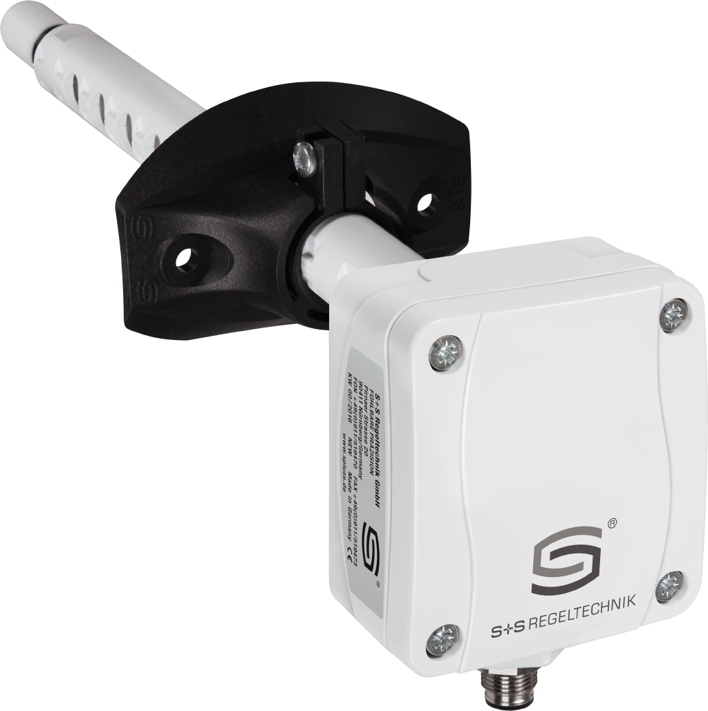 Kanalfeuchte- und Temperaturfühler HYGRASGARD KFTF-20-U Q, mit Kunststoff-Sinterfilter - S+S Regeltechnik