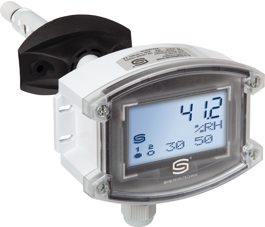 Kanal-Hygrothermostat HYGRASREG KHT-30W-U LCD, mit LCD-Anzeige - S+S Regeltechnik