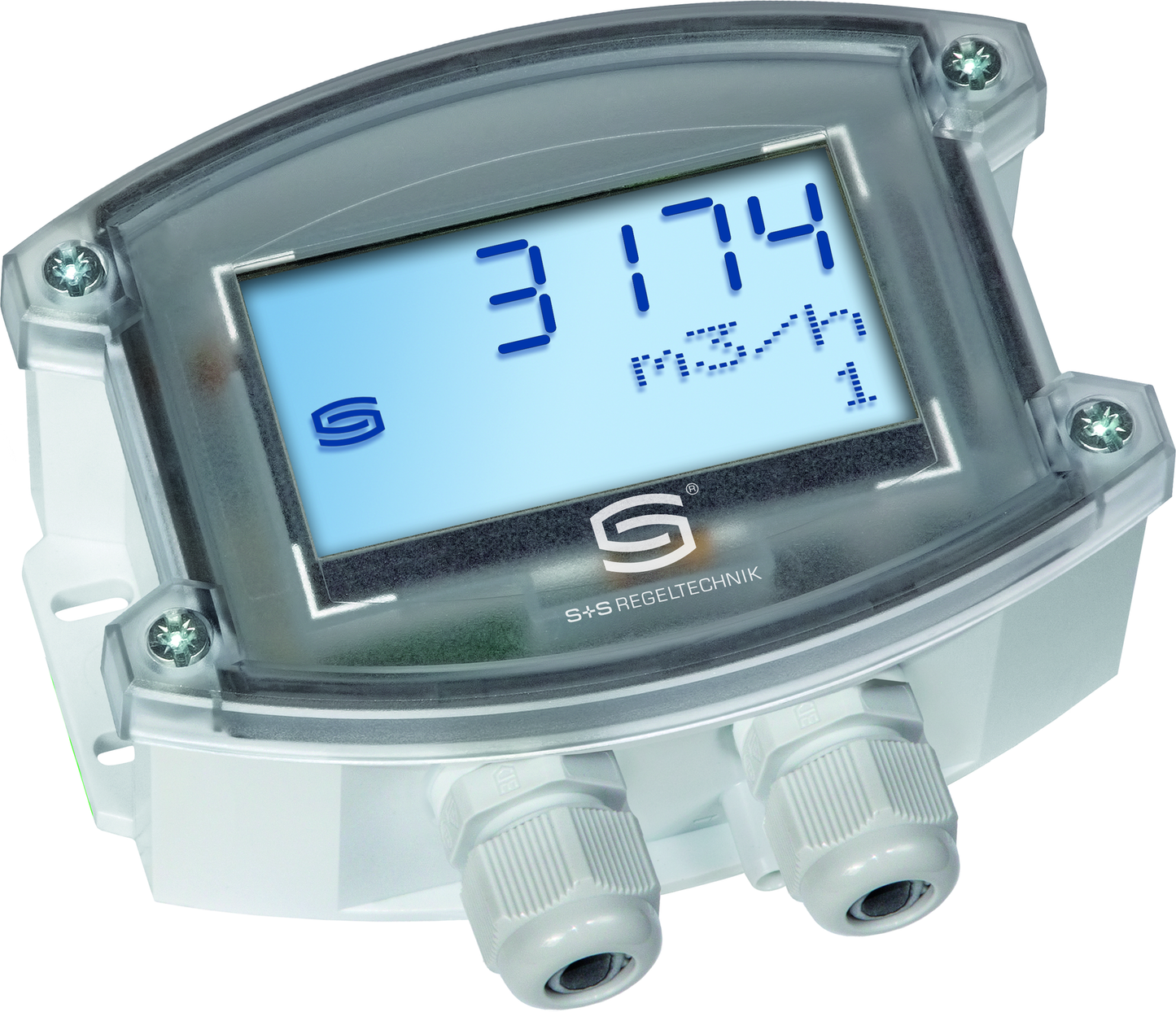 PREMASGARD 7148-Modbus LCD, mit geöffneter Abdeckung - S+S Regeltechnik