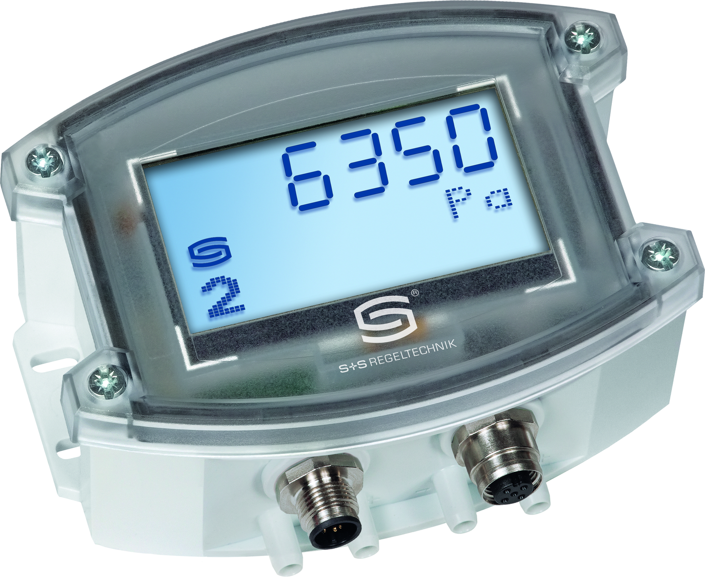 PREMASGARD 7247-Modbus Q LCD, mit geöffneter Abdeckung - S+S Regeltechnik
