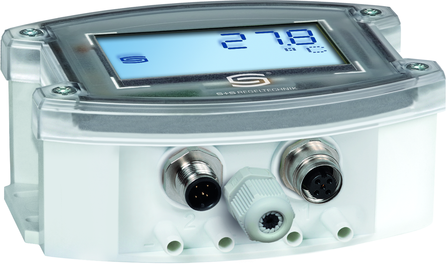 PREMASGARD 7245T-Modbus Q LCD, Anschlussseite des Geräts - S+S Regeltechnik