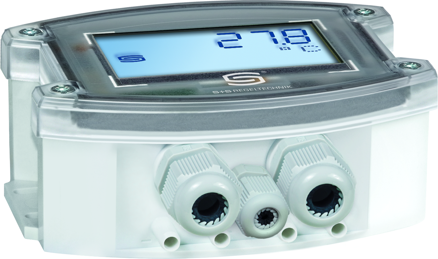 PREMASGARD 7247T-Modbus LCD, Anschlussseite des Geräts - S+S Regeltechnik