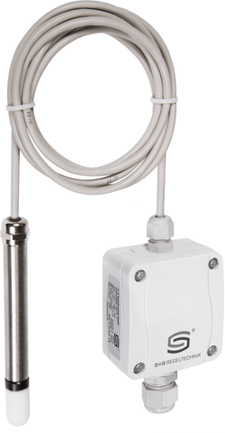 Raumpendelfeuchte- und Temperaturfühler HYGRASGARD RPFF-U, mit Kunststoff-Sinterfilter - S+S Regeltechnik