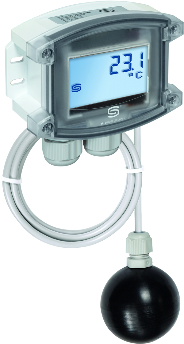 Raumpendel-Temperaturmessumformer THERMASGARD RPTM2-Modbus-T3 LCD, mit LCD-Anzeige - S+S Regeltechnik
