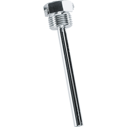 Tauchhülse aus Messing vernickelt Tauchhülsen TH08-MS 150MM - S+S Regeltechnik