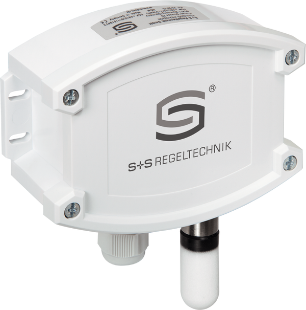 Aufputzfeuchte- und Temperaturfühler HYGRASGARD AFTF-U Pt100, mit Kunststoff-Sinterfilter - S+S Regeltechnik