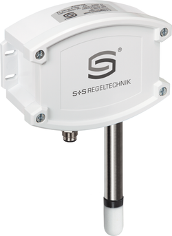 Aufputzfeuchte- und Temperaturfühler HYGRASGARD AFTF-20-I Q, mit Kunststoff-Sinterfilter - S+S Regeltechnik