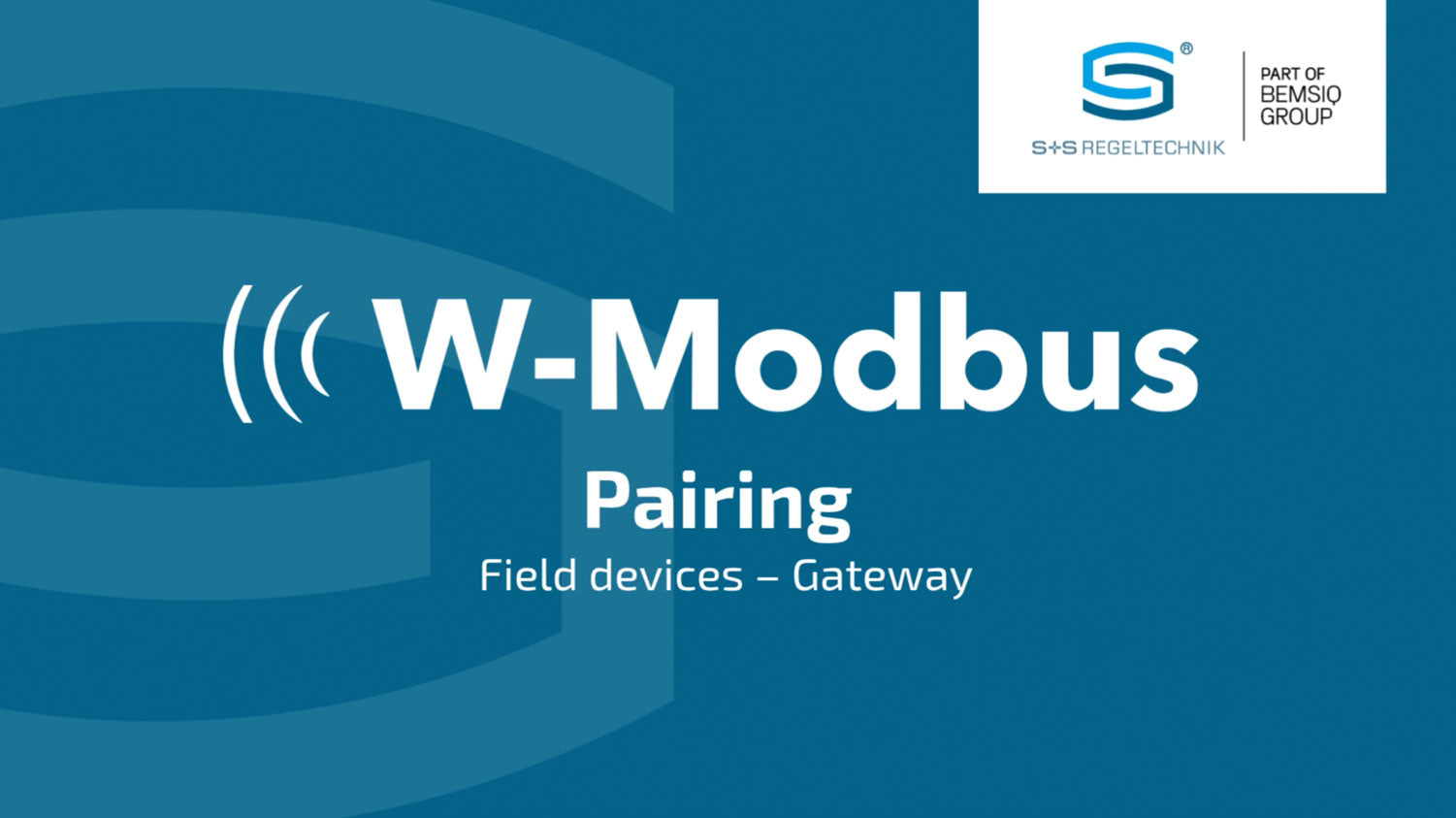 Carica il video: Erklärvideo Pairing von einem Feldgerät zu einem Gateway via W-Modbus zeigt