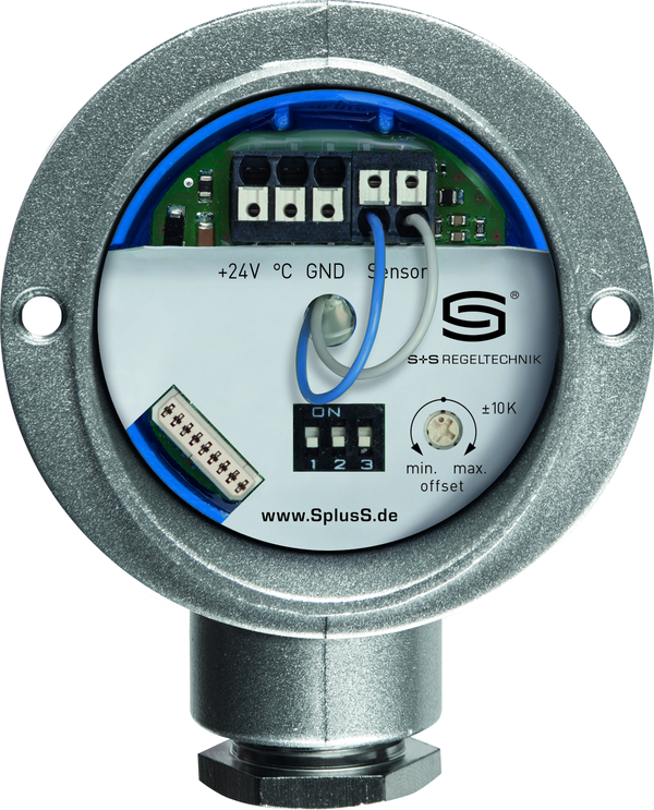 THERMASGARD RGTM2-I 250/80mm Q, mit geöffneter Abdeckung - S+S Regeltechnik