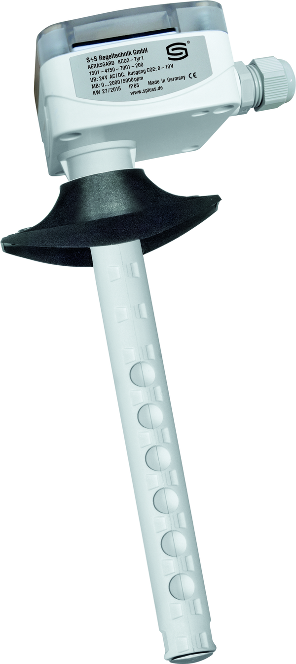 AERASGARD KCO2-W LCD, mit LCD-Anzeige, mit Metall-Sinterfilter - S+S Regeltechnik