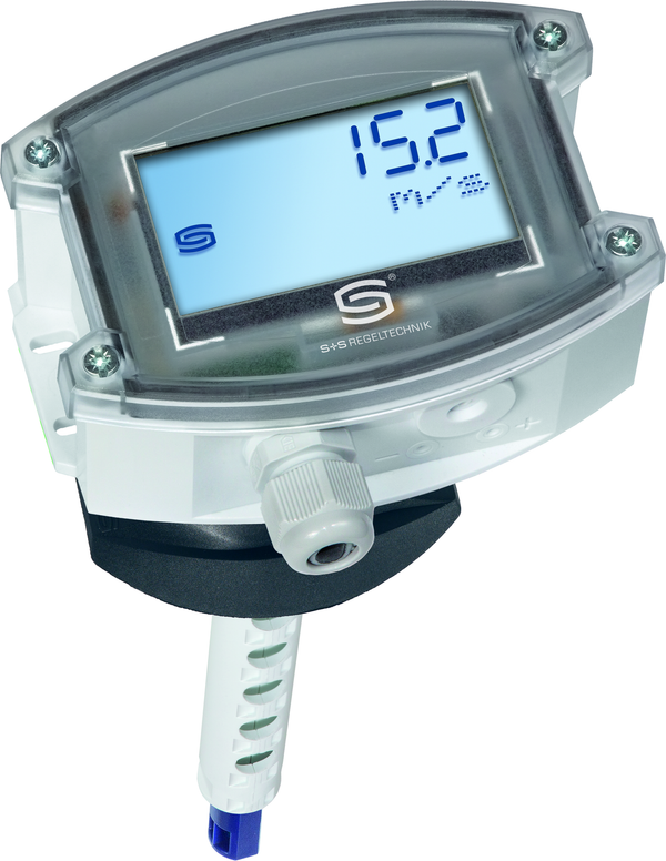 RHEASREG KLSW-W24 LCD, mit geöffneter Abdeckung - S+S Regeltechnik