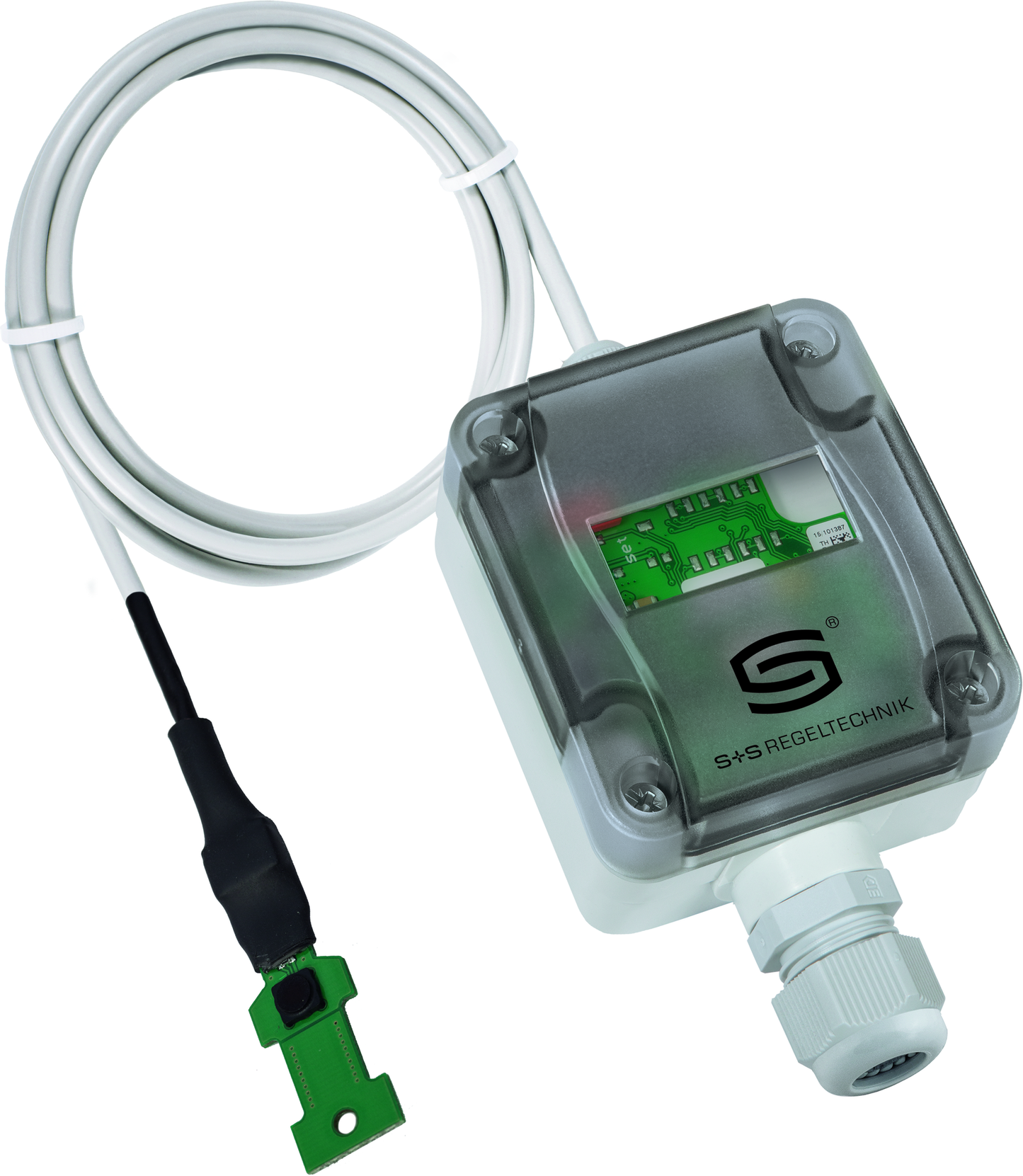 HYGRASREG TW-W-extern, mit geöffneter Abdeckung - S+S Regeltechnik