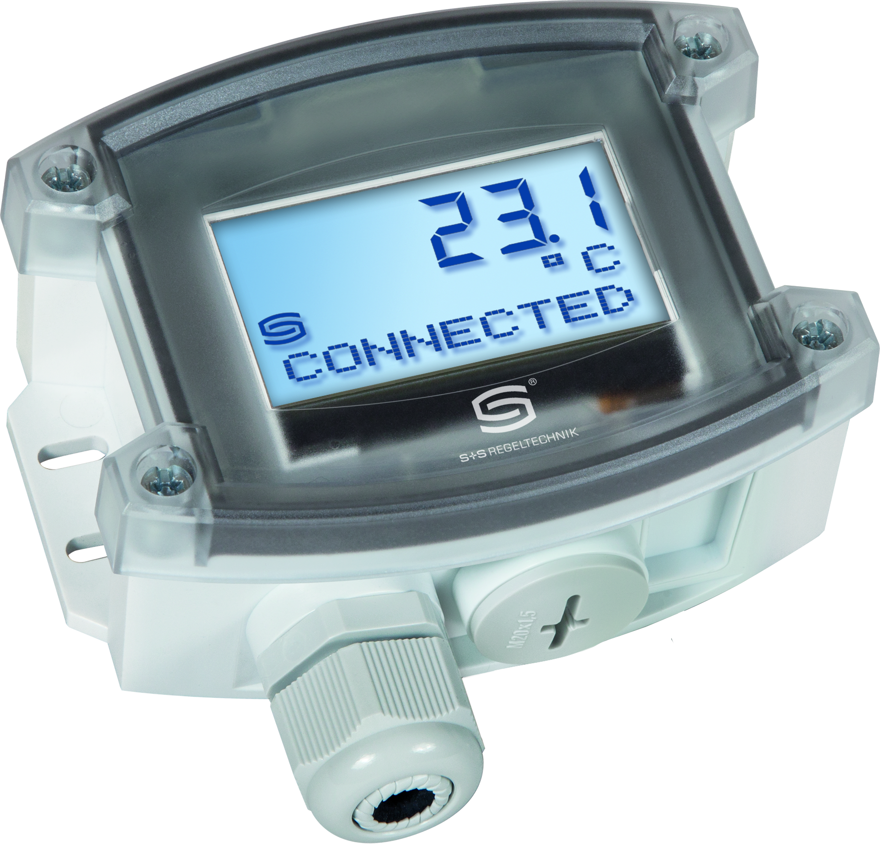 THERMASGARD MWTM-wModbus 6M LCD, mit geöffneter Abdeckung - S+S Regeltechnik