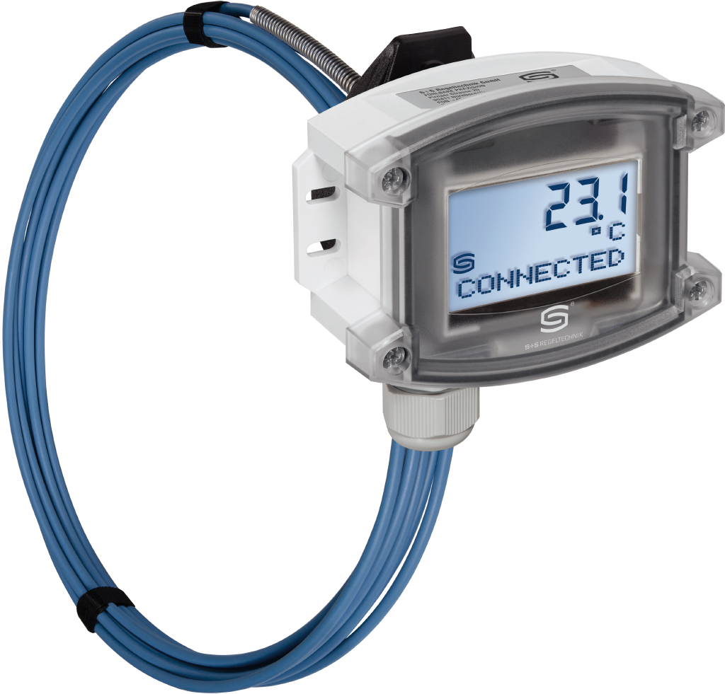 WIRELESS Mittelwerttemperaturmessumformer THERMASGARD MWTM-wModbus 6M LCD, mit LCD-Anzeige - S+S Regeltechnik