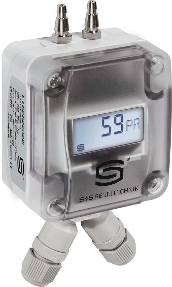 Druck- und Differenzdruckmessumformer PREMASGARD 1211-M LCD, mit LCD-Anzeige - S+S Regeltechnik