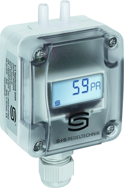 Druck- Differenzdruck- und Volumenstrommessumformer PREMASGARD 1116-U LCD, mit LCD-Anzeige - S+S Regeltechnik