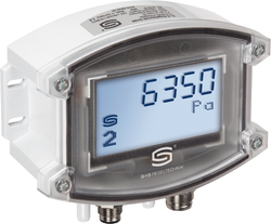 Doppeldrucksensor als Druckmessumformer und Differenzdruckmessumformer PREMASGARD 7249-Modbus Q LCD, mit LCD-Anzeige - S+S Regeltechnik