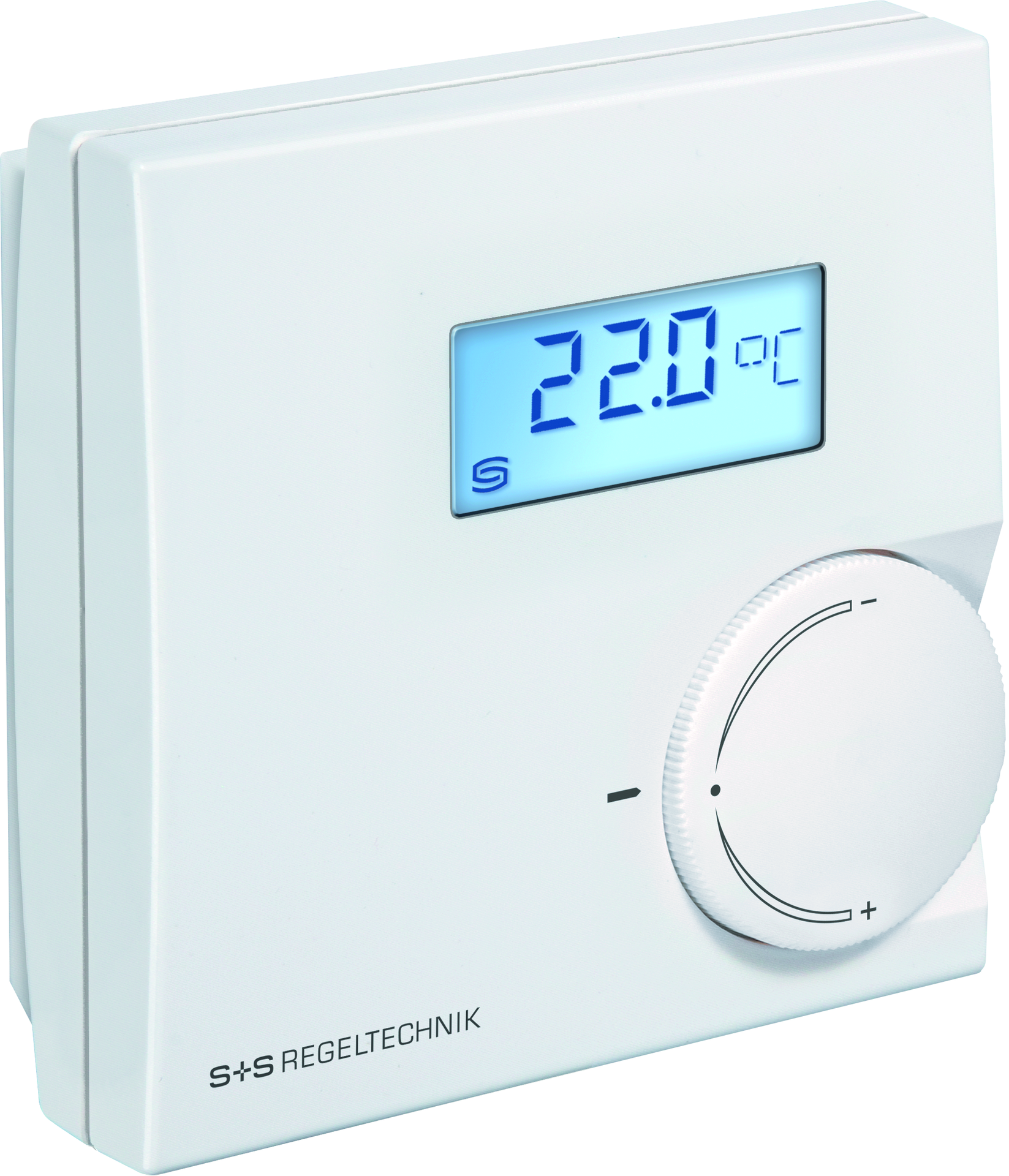 Raumtemperaturmessumformer THERMASGARD RTM-A P, mit LCD-Anzeige - S+S Regeltechnik