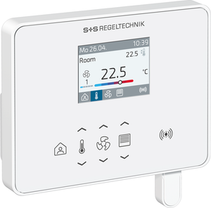 WIRELESS Raumregler mit Display in Gesamtansicht