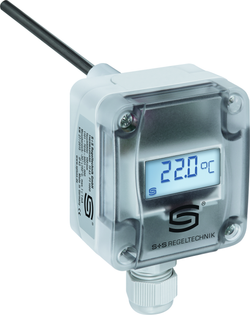 Temperaturmessumformer THERMASGARD TM65-A 350mm LCD, mit LCD-Anzeige - S+S Regeltechnik