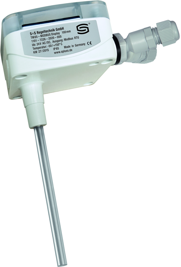 THERMASGARD TM65-Modbus-SD 200mm LCD, mit LCD-Anzeige - S+S Regeltechnik