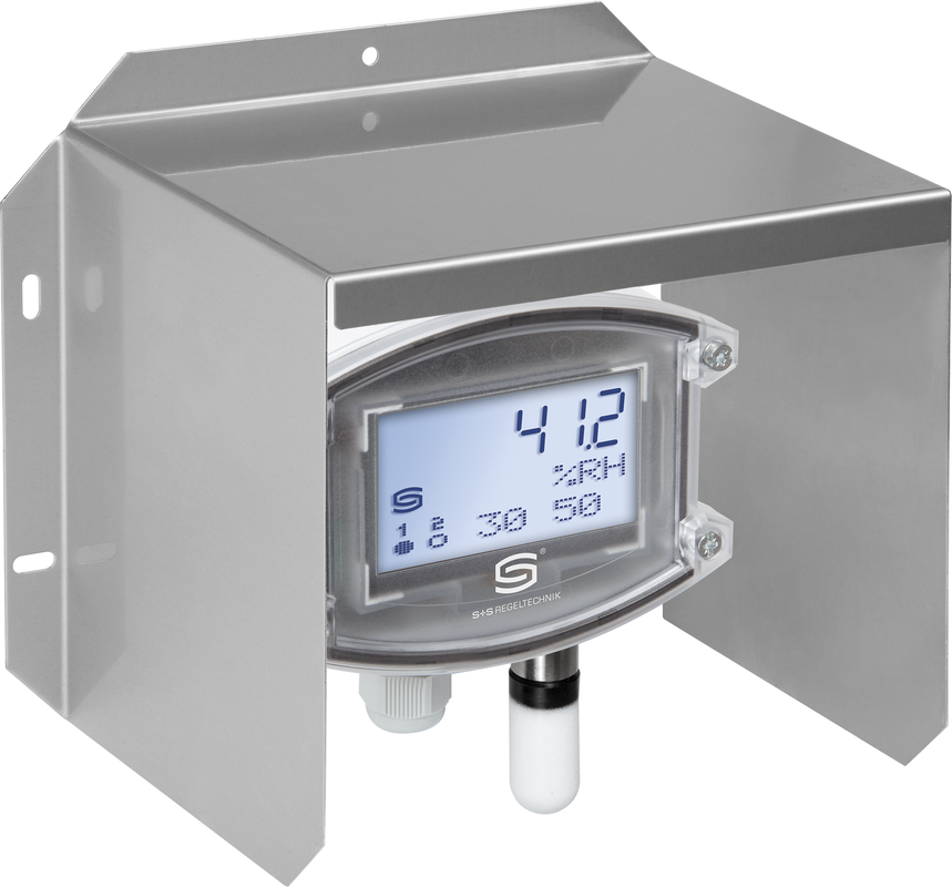 Aufputz-Hygrothermostat in Kanalmontage